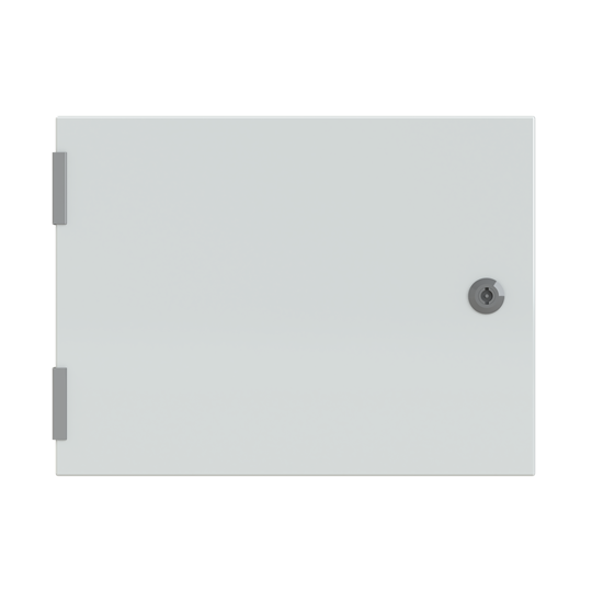 металева шафа ip 65 з непрозорими дверима в комплекті з монтажною платоюSRN3415K