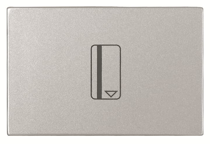 Вимикач картковий Zenit Сріблястий N2214.1 PL