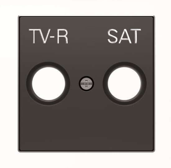 Накладка для TV-R/SAT розетки Чорний оксамит 8550.1 NS